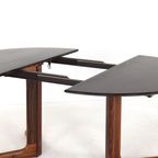dyrlund Palissander Ronde 2x Verlengbare Tafel Eettafel Deens Vintage thumbnail 2