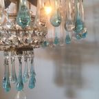 Italiaanse Hanglamp Azuur Teardrop Lamp Murano Kroonluchter thumbnail 3