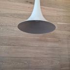 Vintage Trompet Lamp Heksenhoed Metaal Design. thumbnail 2