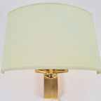 10 Stuks Vintage Baulmann Wandlamp Messing Regency ’70 Goud thumbnail 8