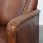 Stijlvolle Schapenleren Art Deco Fauteuil/ Armchair Met Een Tijdloos Design En Karakter thumbnail 8