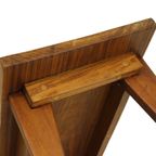 Vintage Massief Teak Houten Bijzettafel Plantentafel Sixties thumbnail 8