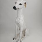 Grote Keramieken Vintage Windhond 80 Cm thumbnail 2