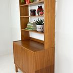 Scandinavisch Vintage Teak Fineren Boekenkast Horten thumbnail 8