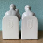 Dutch Schoonhoven Ceramic Bookends By Fancoise Carbius For Nbc thumbnail 4