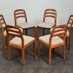 Vintage Set 6 Stuks Stoelen, Dyrlund, Denmark, 1970S thumbnail 9