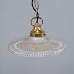 Antieke Art Deco Holophane Hanglamp thumbnail 2