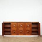 Brutalist Highboard In Cherry Wood thumbnail 4