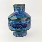 Prachtige Italiaanse Blauwe Bitosso Vaas 20 Cm thumbnail 10