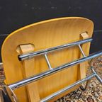 Set Van 3 Design Plywood Opstapelbare Kimball Bingo Guest Chairs / Stacking Chairs / School Stoelen thumbnail 12