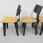 Set Van 4 Pastoe Berkenserie Br 02 Stoelen, Cees Braakman thumbnail 13