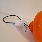 Oranje Vintage Glazen Hanglamp Oranje Hanglamp Retro Design thumbnail 10