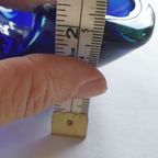 Vintage Murano Glas Asbak Prachtige Blauw Tinten thumbnail 13