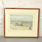 Edelt - Aquarel - Strand Van Heist 1934 thumbnail 2