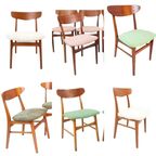 Vintage Farstrup Stoelen Nieuw Gestoffeerd Stof Naar Keuze thumbnail 2
