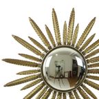 Mid Century Verkoperd Metalen Zonnespiegel Deknudt Convex 55Cm thumbnail 6
