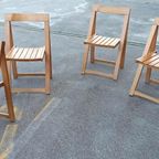 Set Van 4 Aldo Jacober Trieste Klapstoelen, Bazzani Italy thumbnail 6