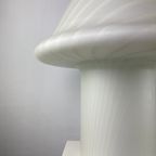 Enormous White Glass Peill And Putzler Mushroom Table Lamp Xxl 1970 thumbnail 10