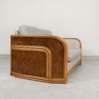 Sofa 2-Zit Bamboo And Rattan Met Grafisch Patroon thumbnail 3