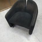 Vintage Eugenio Gerli Tecno "142" Fauteuils, Jaren 60, Italië Mobiel Corduroy thumbnail 5