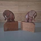 Art Deco Olifant Boekensteunen thumbnail 5