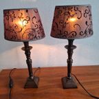 Paar Vintage Klassieke Tafellampen thumbnail 10