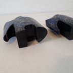 Set Vintage Olifantjes Olifant Beeld Houten Beeldje thumbnail 5