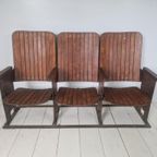 Jaren 30 Art Deco Cinema Bioscoop Stoelen Bankje thumbnail 11