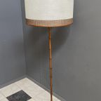 Bamboo Look Floorlamp Large White Shade thumbnail 3