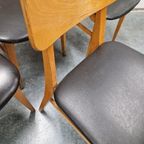 50'S Set Van 4 Vintage Stoelen Fifties Jaren 50 thumbnail 11