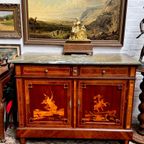 Ladekast In Renaissancestijl. Marqueterie. thumbnail 5
