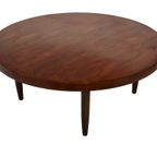 Vintage Houten Ronde Salontafel Jaren 60 Design thumbnail 5