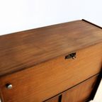 Vintage Secretaire | Bureau | Kast | Jaren 60 | Teak thumbnail 5