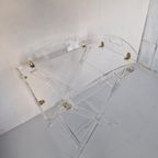 Vintage Butler Tafel Regency Perspex Acrylic Design. thumbnail 4