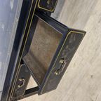 Vintage Chinese Salontafel / Oosterse Koffietafel (lakmeubel) Chinoiserie /traditioneel Tafereel thumbnail 8