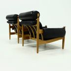 Pair Of Scandinavian Lounge Chairs By Eric Merthen For Ire Möbler 1960s thumbnail 7