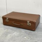 Brocante Bruine Koffer Antieke Suitcase thumbnail 2