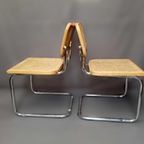 Paar Bauhaus Design Cantilever Chairs, Italy 1980S thumbnail 5