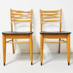 Set Vintage Deens Design Eetkamerstoelen Skai Zwart thumbnail 8