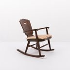 Mid-century Scandinavian Rocking Chair / Schommelstoel / Fauteuil thumbnail 5