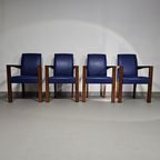 4 X Hugues Chevalier Conference Ying Bridge Chair / Leather thumbnail 12