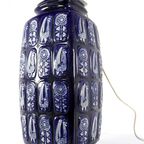 West Germany Vloerlamp Keramiek 942-45 Blauw Vintage thumbnail 7