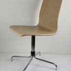 Vintage Brabantia Stoel / Stool / Chair Voor Eetkamer Of Keuken In Beige Kunstleder (skai) thumbnail 2