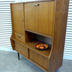 Prachtige Midcentury Retro Vintage Highboard Kastje thumbnail 2