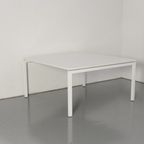 Solidesk Vergadertafel, Wit Blad, 140 X 140 Cm, Vaste Hoogte Onderstel thumbnail 2