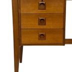 Vintage Bureau Jaren 60 Compacte Werkplek Teak Design thumbnail 16