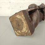 Antieke Houten Leeuw Met Wapenschild thumbnail 9
