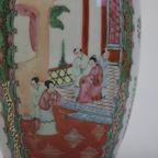 Chinese Rose Medallion Canton Export Porcelain Vase, Early 20Th thumbnail 13