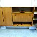 Mooie Vintage Highboard Midcentury Retro Buffet Wandkast thumbnail 6