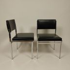 2 X Vintage Zwarte Stoelen, Jaren 60 thumbnail 3